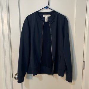 H&M Dark Blue Bomber Jacket